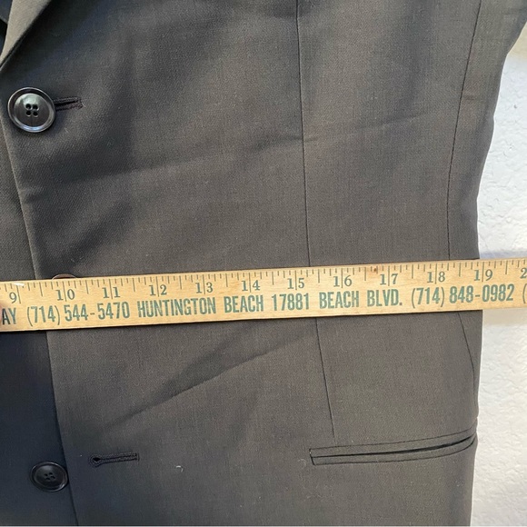 Giorgio Armani 2 pieces suit 100% wool men’s size 40 Slim fit pant 30*28” - Picture 7 of 16